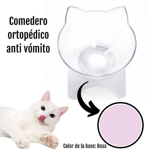 Comedero / Plato Gato Ortopédico Anti Vomito 13cm