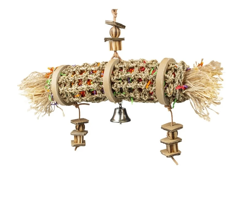 Duvo+ Bird Toys Seagrass Tubo 35x46x10cm