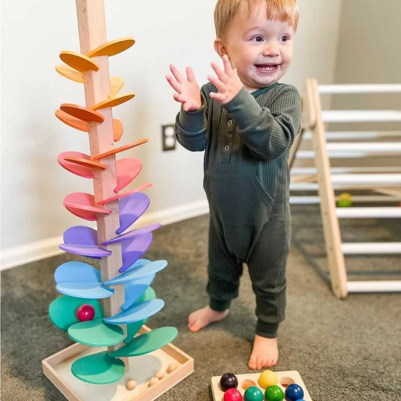 Educational sound and color tower – sensory toy for toddlers