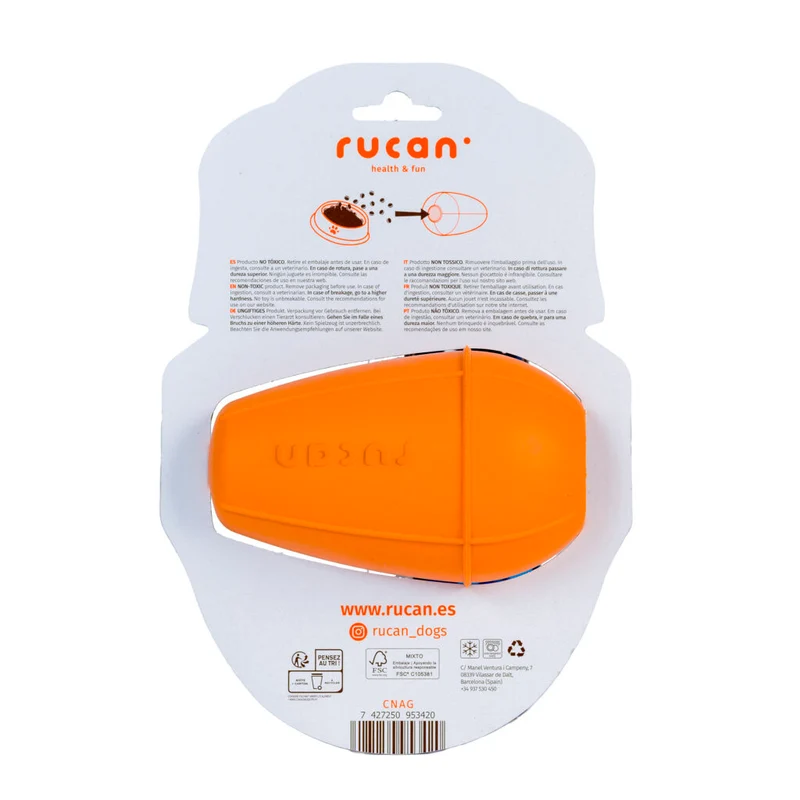 RUCAN | Conic Grande Naranja | Juguete Rellenable