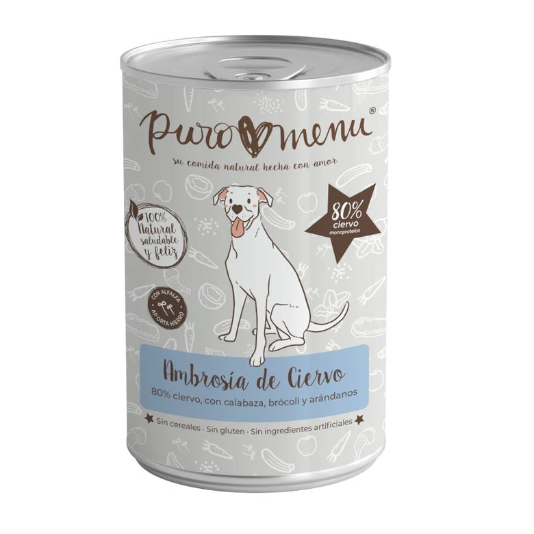 Puromenu: Ambrosía de ciervo 🦌🎃 | Lata completa y monoproteica