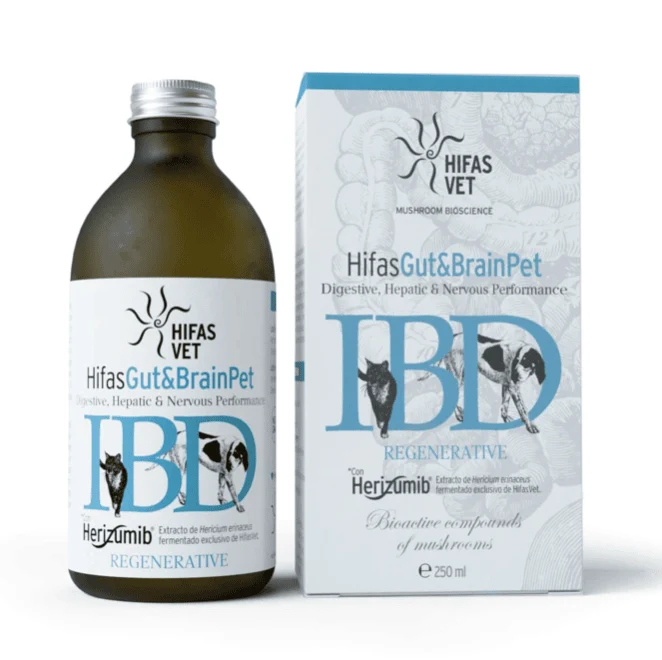HIFAS GUT & BRAIN IBD | Sist. digestivo, hepático y sistema nervioso perros gatos 250 ml
