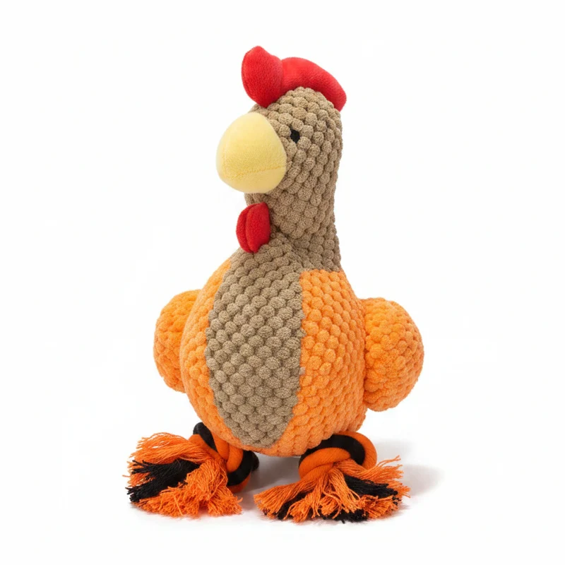 Peluche en forma de gallo