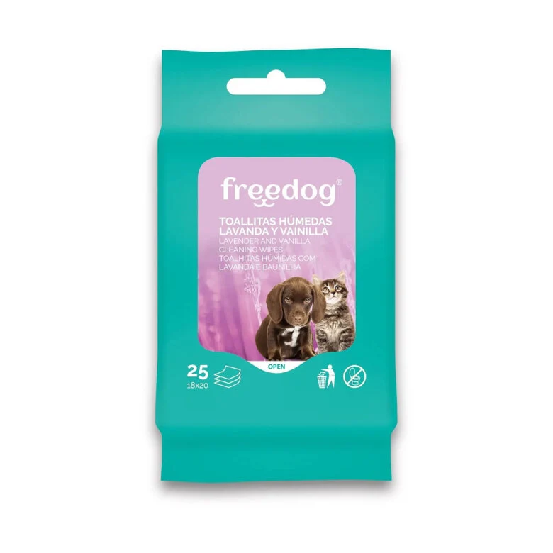 Toallitas Freedog Lavanda - Tamaño bolsillo
