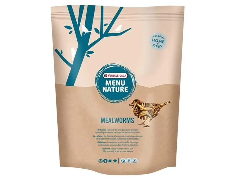Menu Nature - Gusanos de la harina secos - Alimento - 300 gramos - Versele Laga