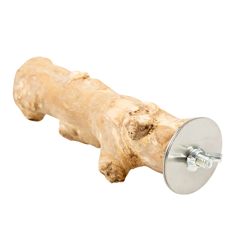 Percha para pájaros de madera café M - 30cm Marrón