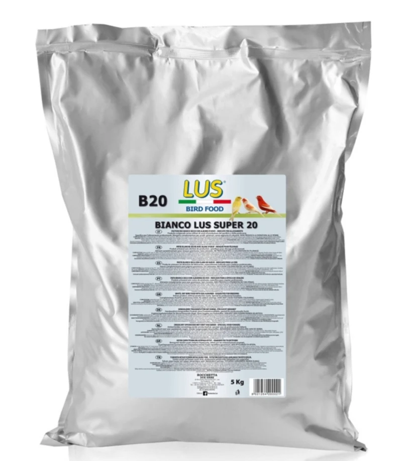 Pienso para Huevos LUS B20 - Bianco Lus Super 20 - 20% Proteínas - 5kg