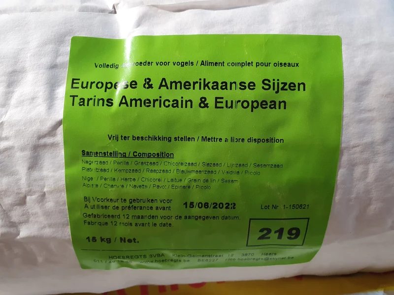 Jilgueros europeos y americanos 15 kg 219