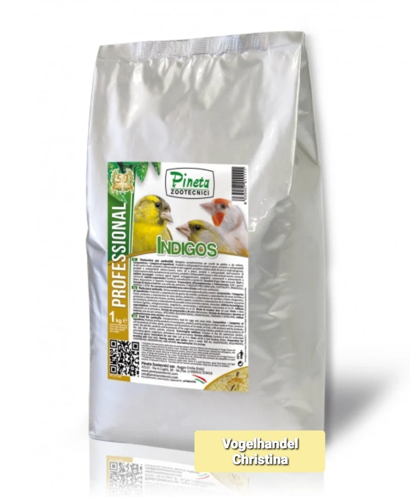 Pasta de huevo Indigos - Jilgueros y jilgueros 1kg - Pineta Zootecnici