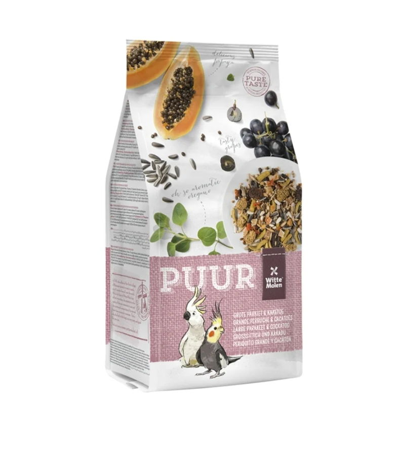 Pure Large Periquito & Cacatúa 2kg - Witte Molen