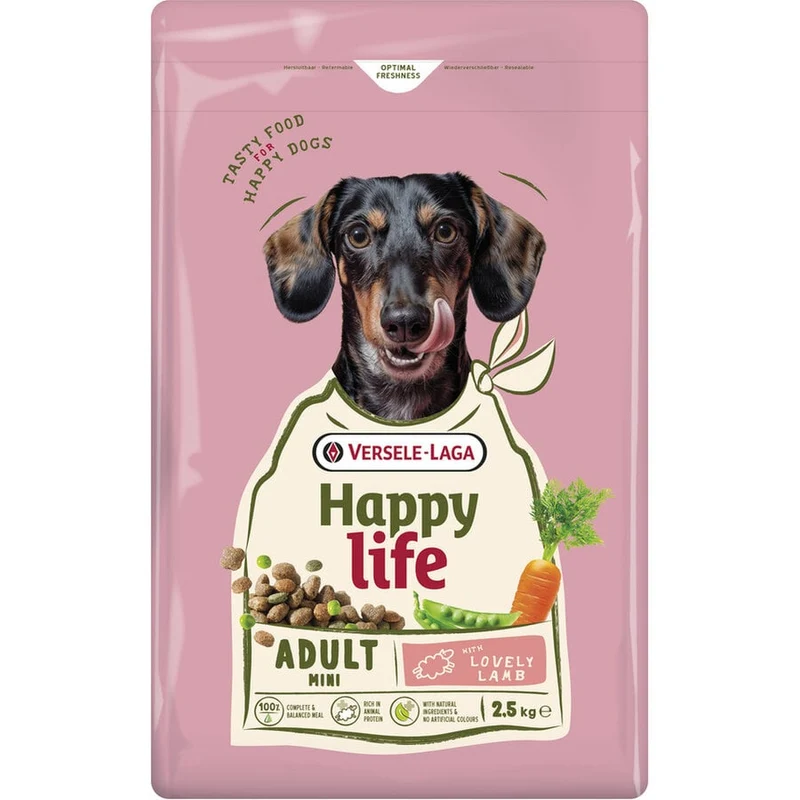 Happy Life Adult Mini Alimento para perros Cordero 2.5 kg - Versele Laga