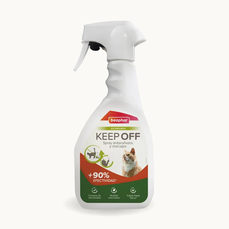 Beaphar Keep Off Spray Anti-Riscos e Marcação Exterior para Gatos, 500 ml
