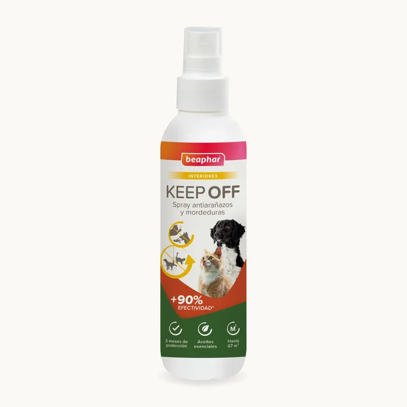 Beaphar Keep Off Spray Educativo para Cães e Gatos de Interior, 200 ml