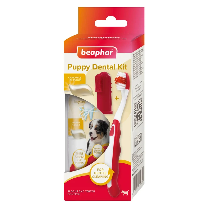 Beaphar Puppy Dental Pack Pasta de dentes + Escova de dentes