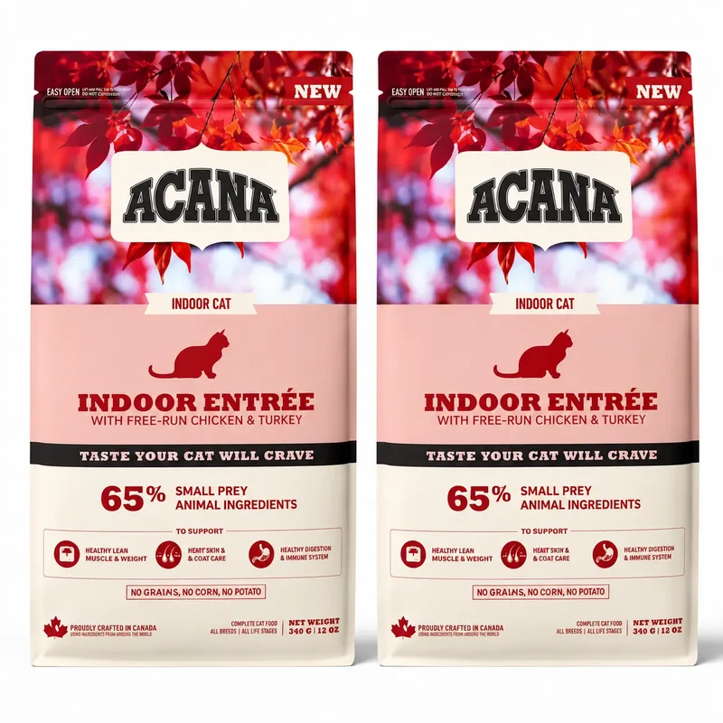 Acana Feline Adult Indoor 4,5Kg Pienso Para Gatos , pack 2