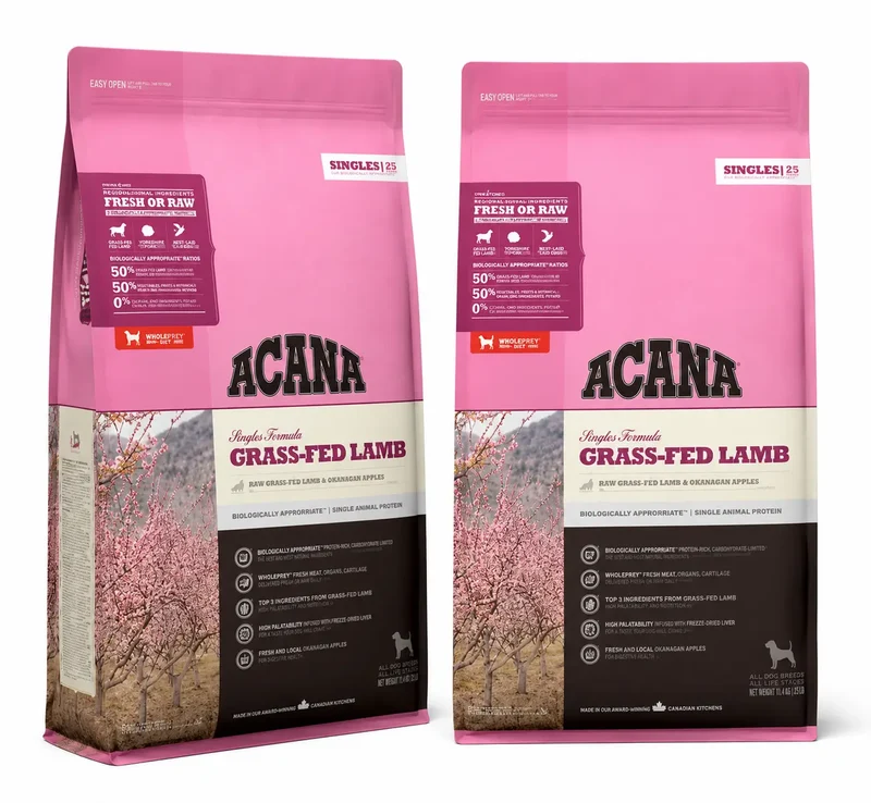 Acana Canine Adult Singles Grass Fed 17 Kg Pienso Para Perros , pack 2