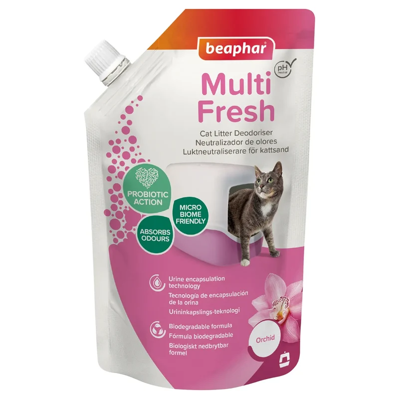 Beaphar Multifresh Neutraliza o Odor Neutraliza Orchid Sand, 400 gramas