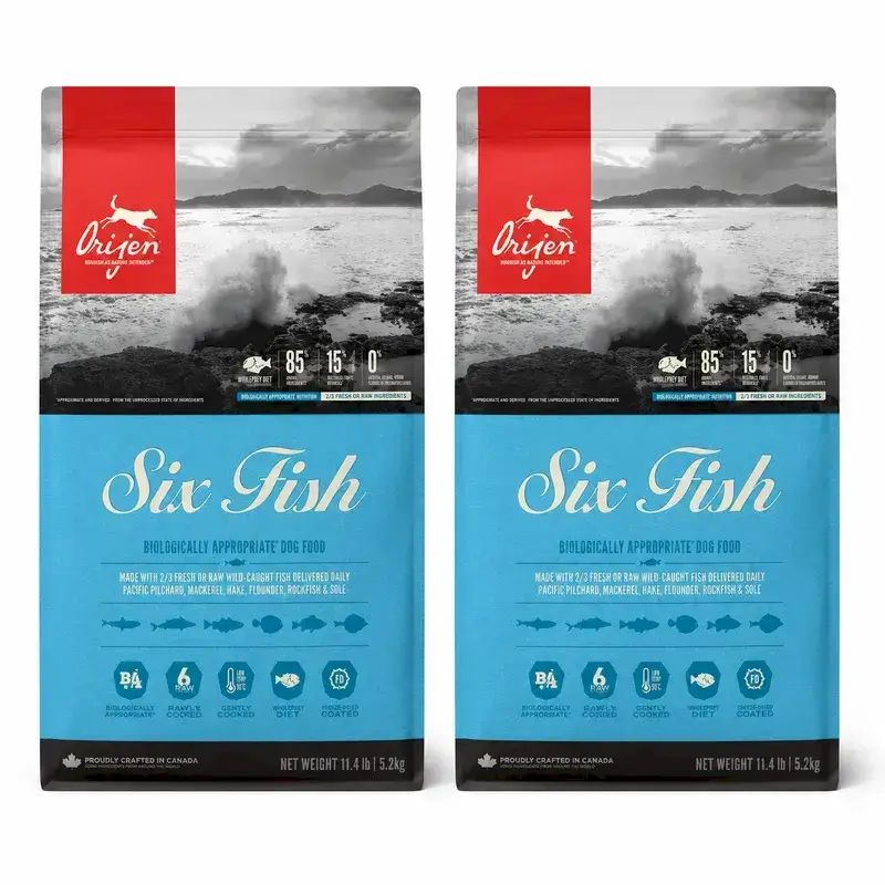 Orijen Canine Adult 6 Fish 11,4 Kg Alimento para cães , embalagem 2
