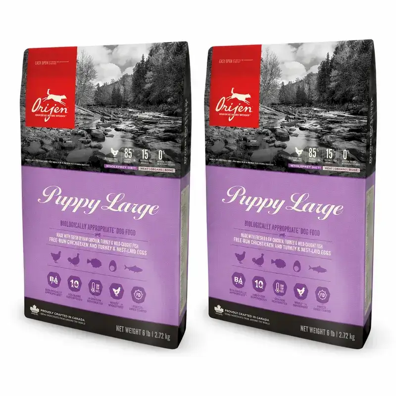 Orijen Canine Puppy Large 11,4 Kg Alimento para cães , embalagem 2