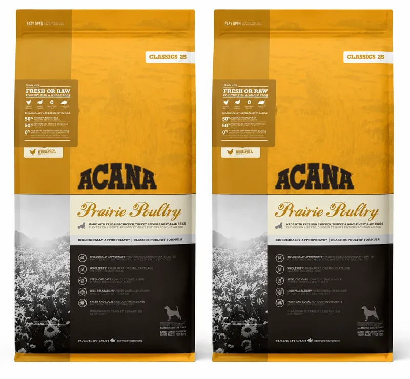 Acana Canine Adult Classics Prairie Poultry 14,5 Kg, Alimento para Cães , embalagem 2