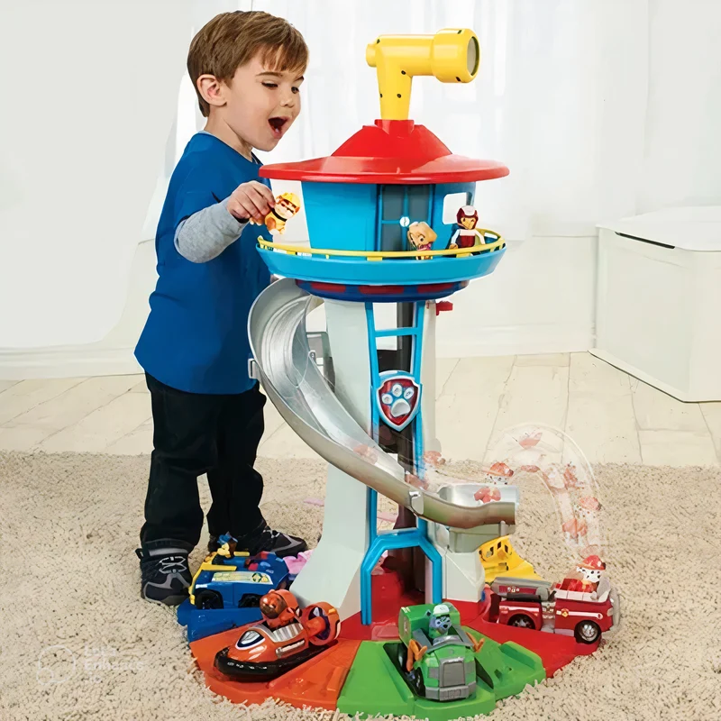 Creative Tower Set with Car Tracks