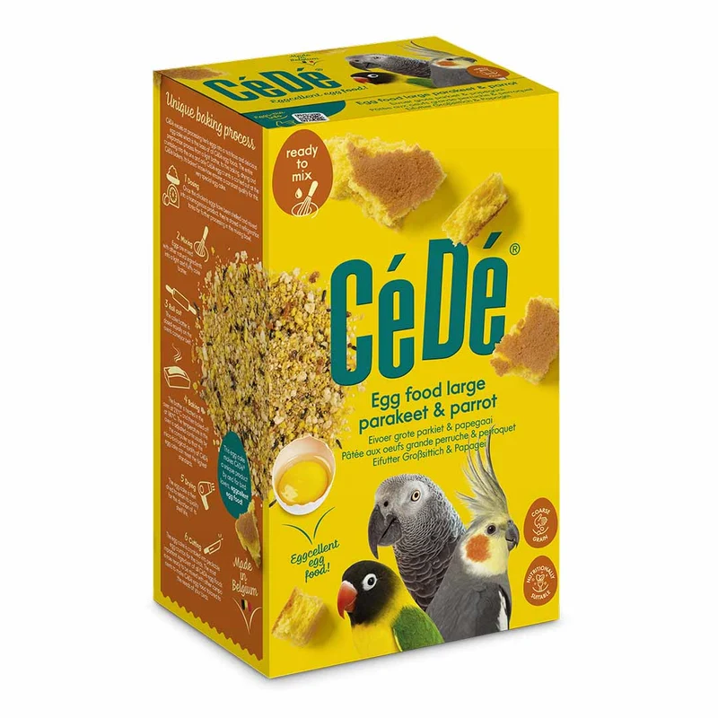 Alimento para huevos CéDé para periquitos grandes (también agapornis) y loros 1 kg