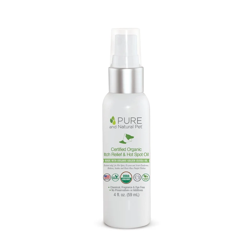 Aceite Orgánico p/Eczemas y Piodermas Caninas 59 ml - Organic Hot Spot Oil de Pura Naturals®