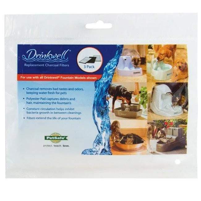 Drinkwell® Filtro de Carbon Activado - 3-Pack - Filtros de Repuesto