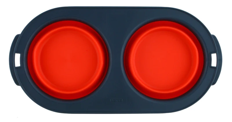 Plato Doble Colapsable ROJO - DEXAS® Mass Petware