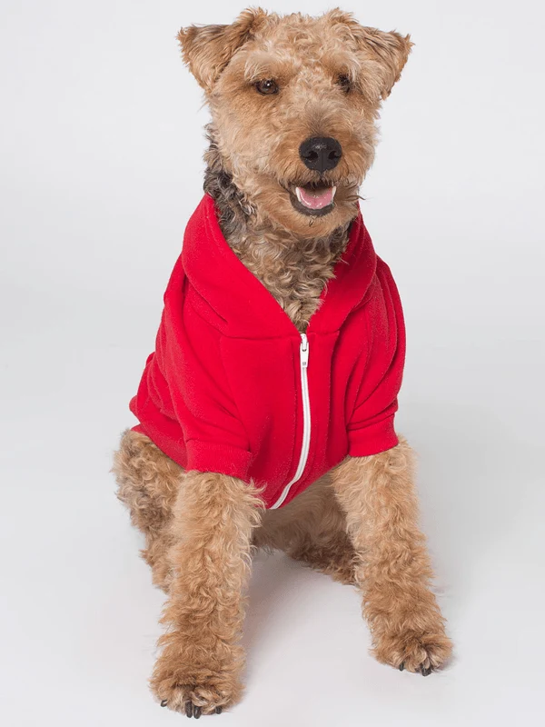 Hoodie Para Perro en Color Rojo Vivo