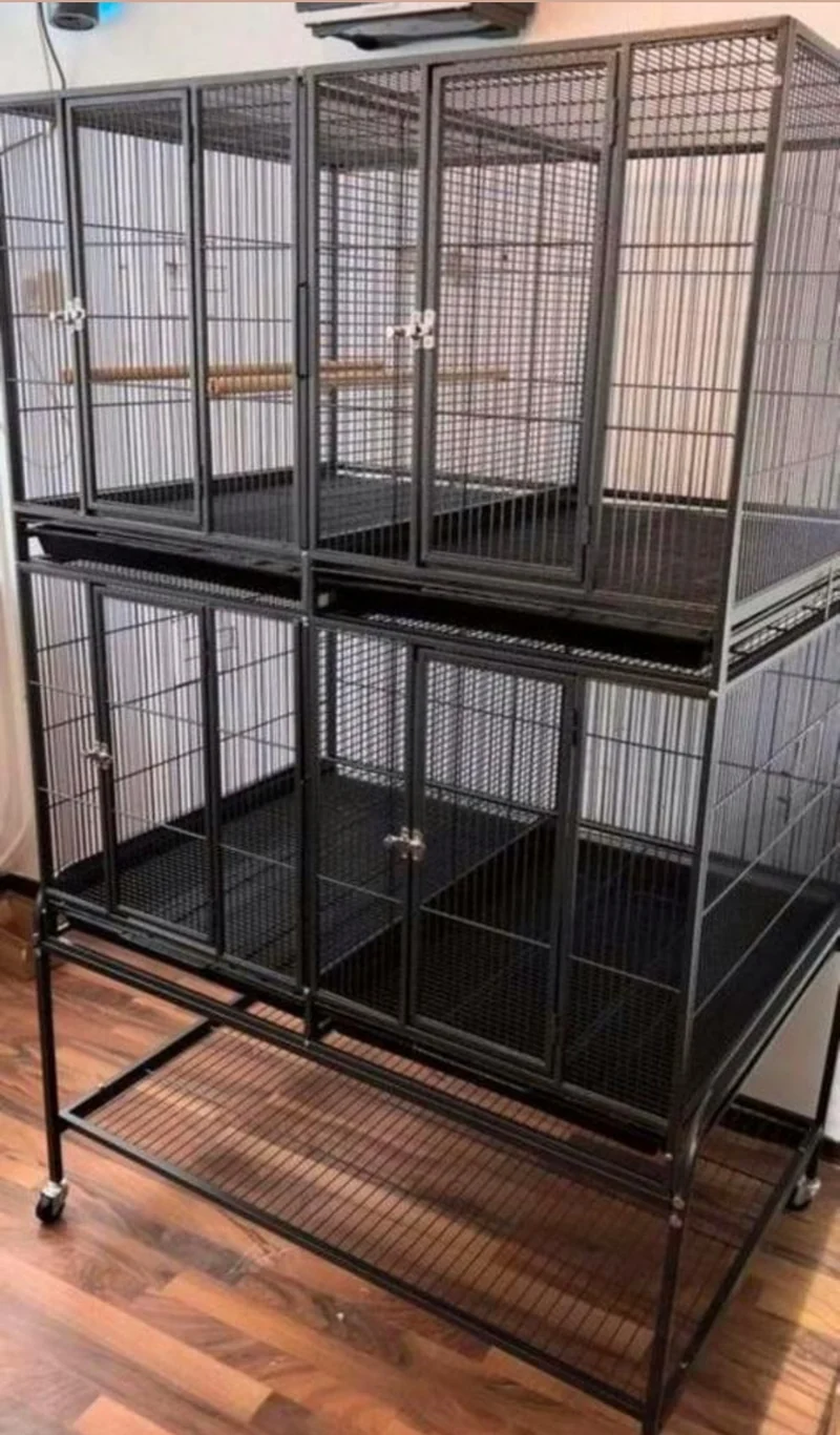 Jaula para loros y periquitos de 4 piezas (*)