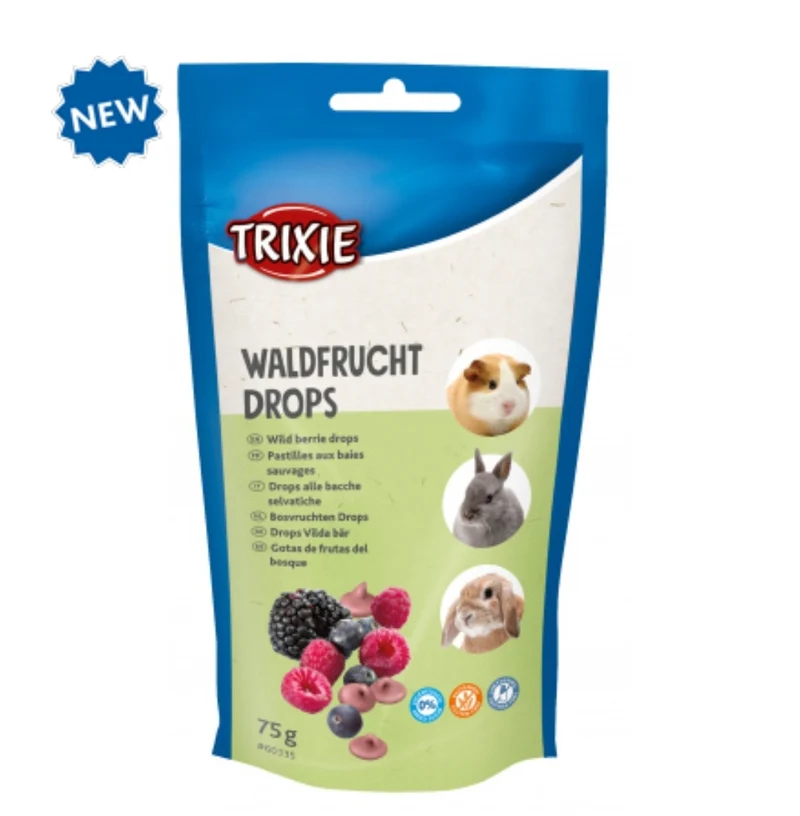 Trixie Gotas de Frutas del Bosque 75 gramos