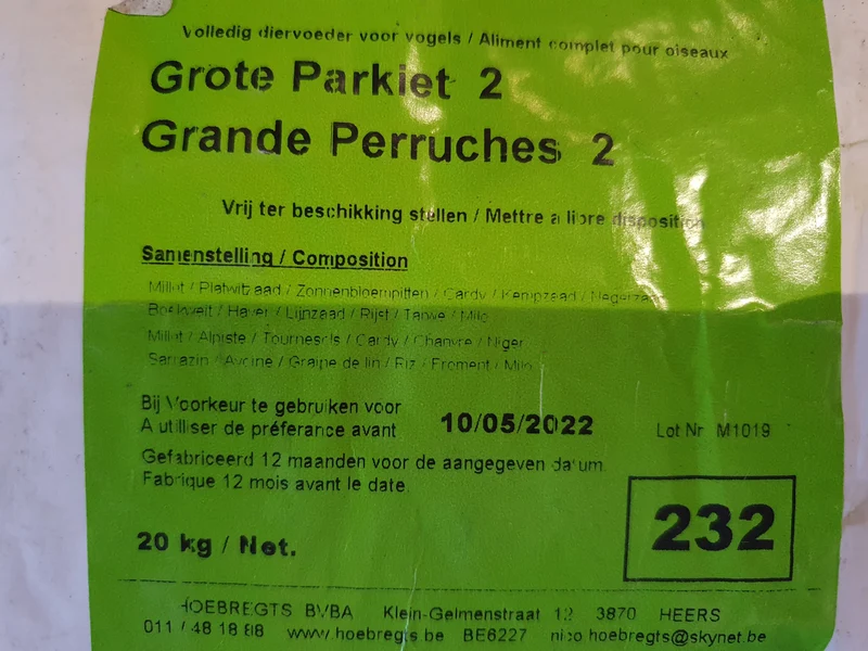 Periquitos Grandes 2 - 20kg -