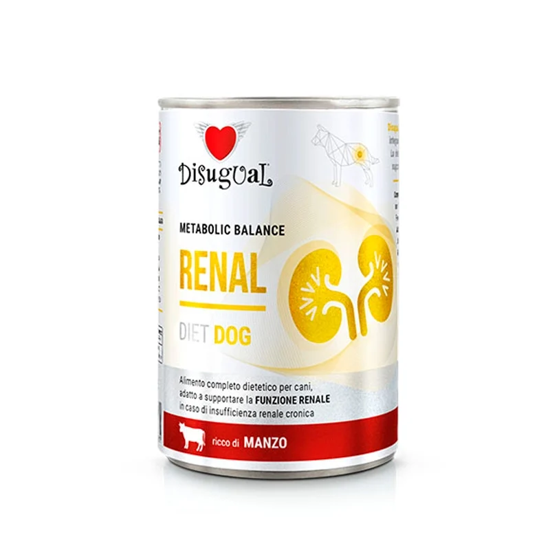 Disugual Lata Diet Renal de Ternera para Perros