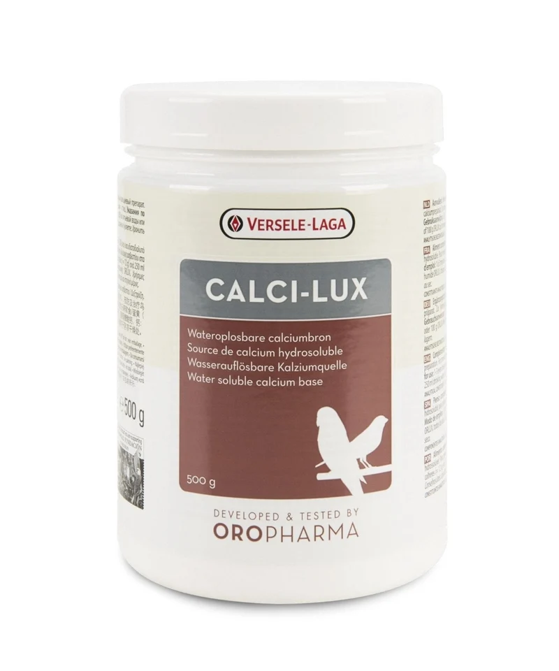 Calci - Lux 500 Gramos - Calcio Soluble En Agua Aves - Oropharma Versele Laga