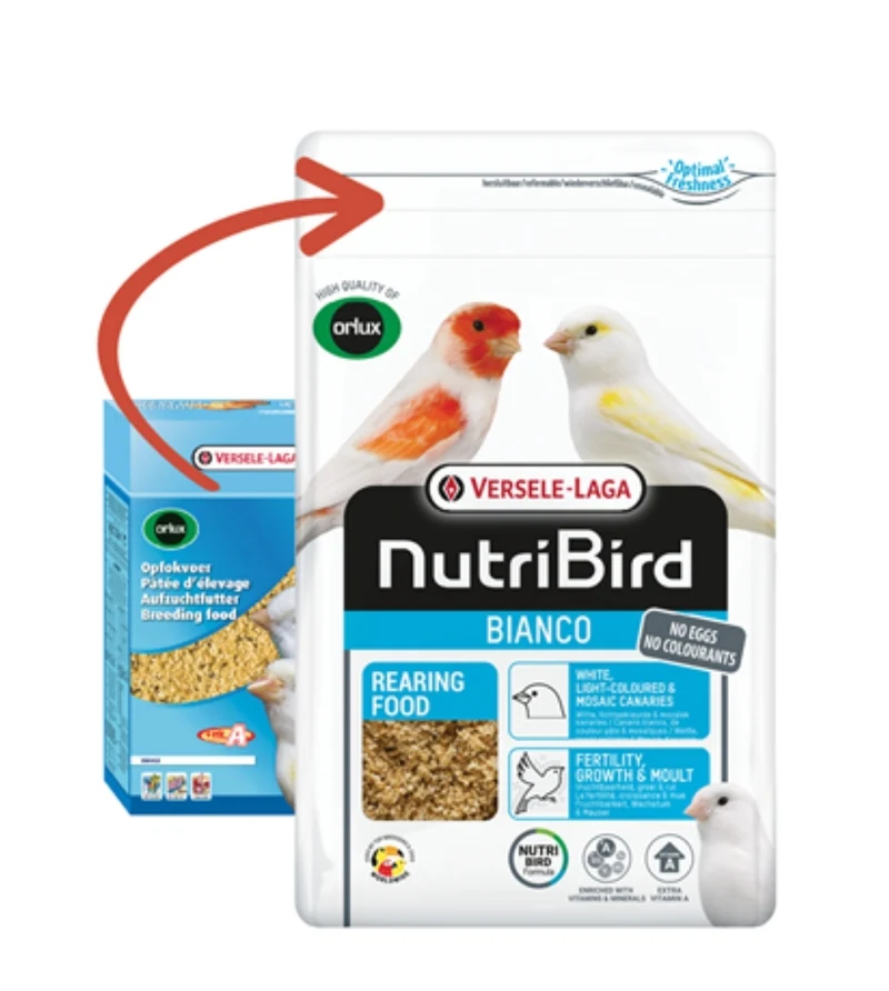 Alimento de cría Nutribird blanco, 1 kg (con cierre)