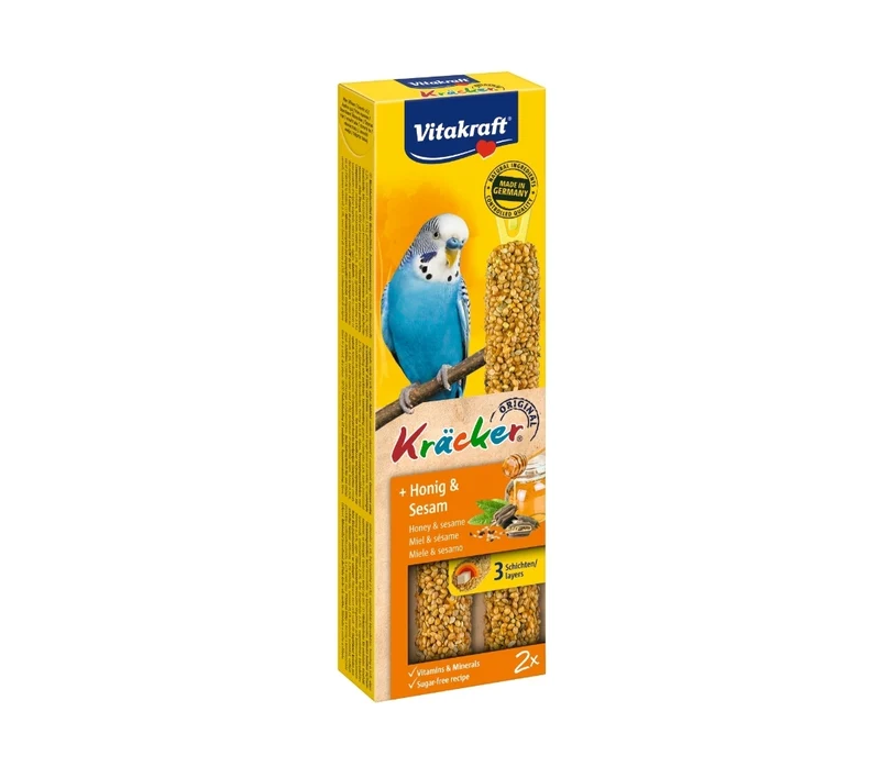 Vitakraft Kräcker perico miel y sésamo, 2 piezas