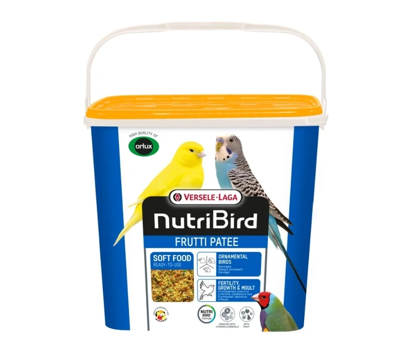 Nutribird Frutti Patee 5 kg (alimento concentrado Orlux listo para usar para pájaros)