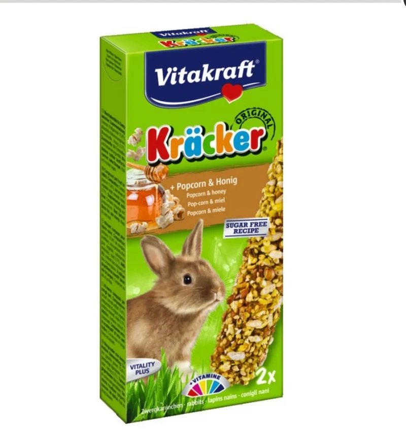 Conejo Vitakraft Kräcker con palomitas y miel