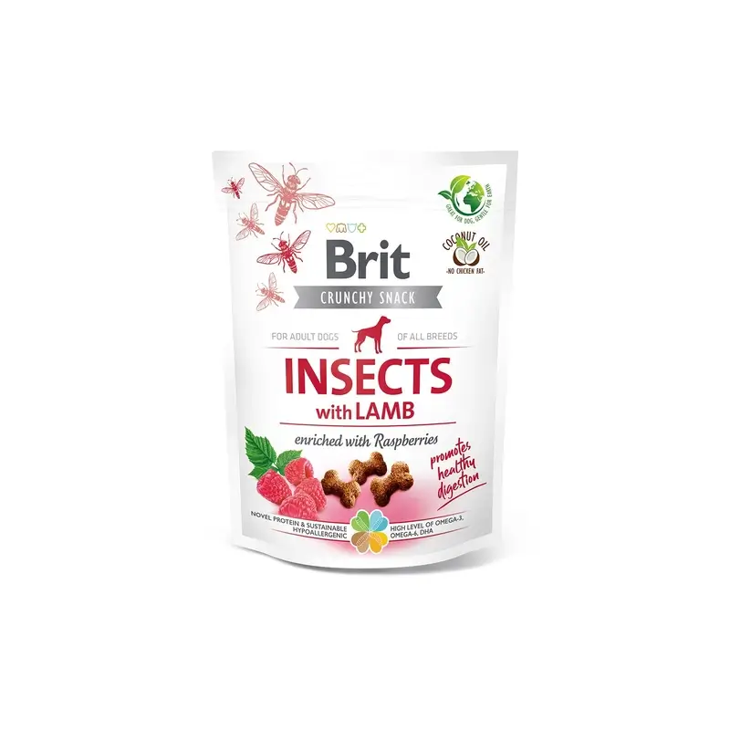 Brit Care Dog Crunchy com Insetos e Cordeiro 6x200g