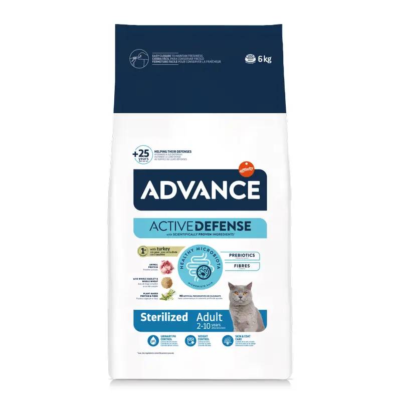 Advance Pienso Para Gatos, Con Pavo, Superpremium, 6 kg