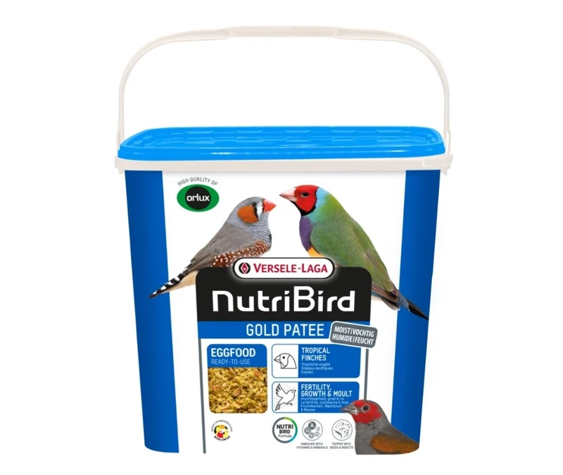 Nutribird Gold Patee Tropical Birds 5 kg (comida de huevo lista para usar Orlux para pájaros tropicales)