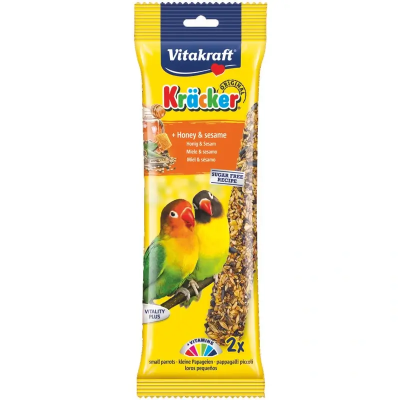 Vitakraft Lovebird Honey Sticks, 5 packs of 2