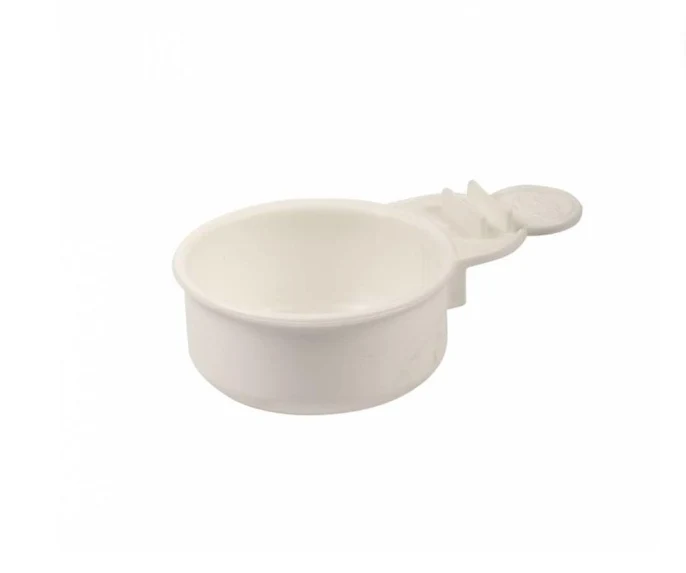 Comedero para huevos con empuñadura blanco