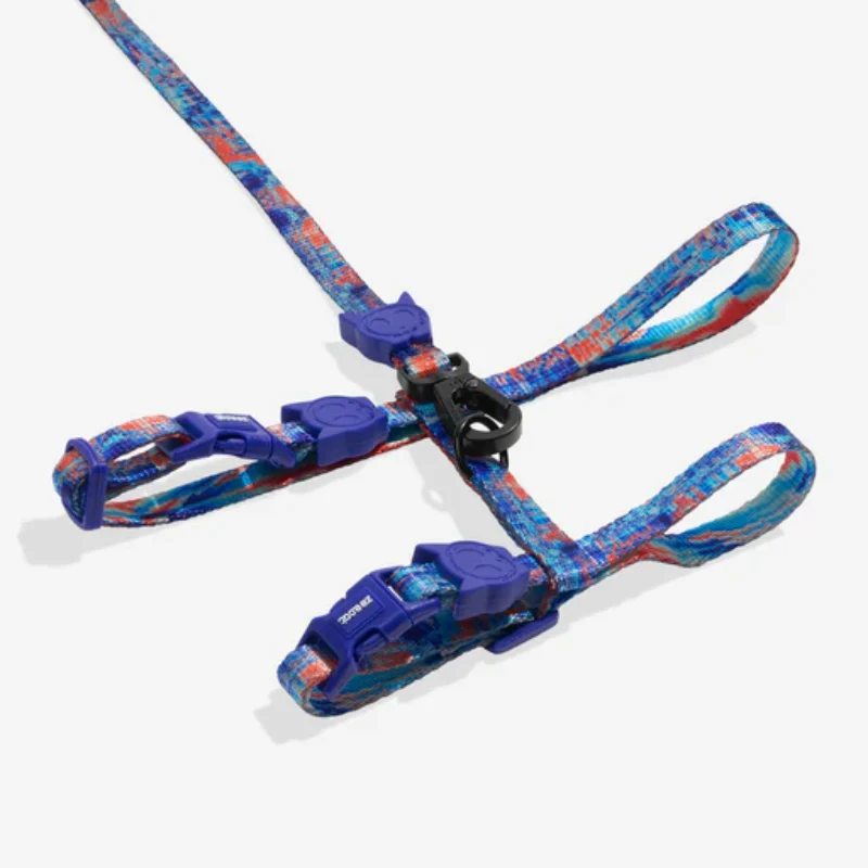 Zeedog Glitch Error #404 Cat Harness + Leash Para Gatos