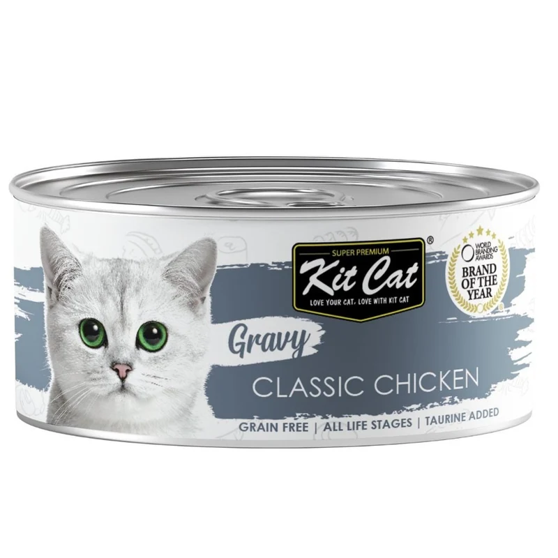 Kit Cat Lata Gravy - Pollo Classic 70g