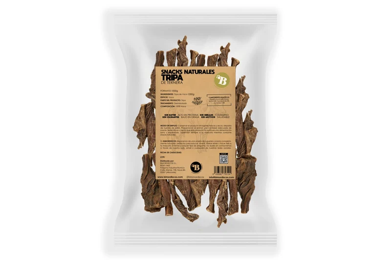 Bimordiscos Tripas De Vaca Para Perros Y Gatos - 1kg 1 Kg