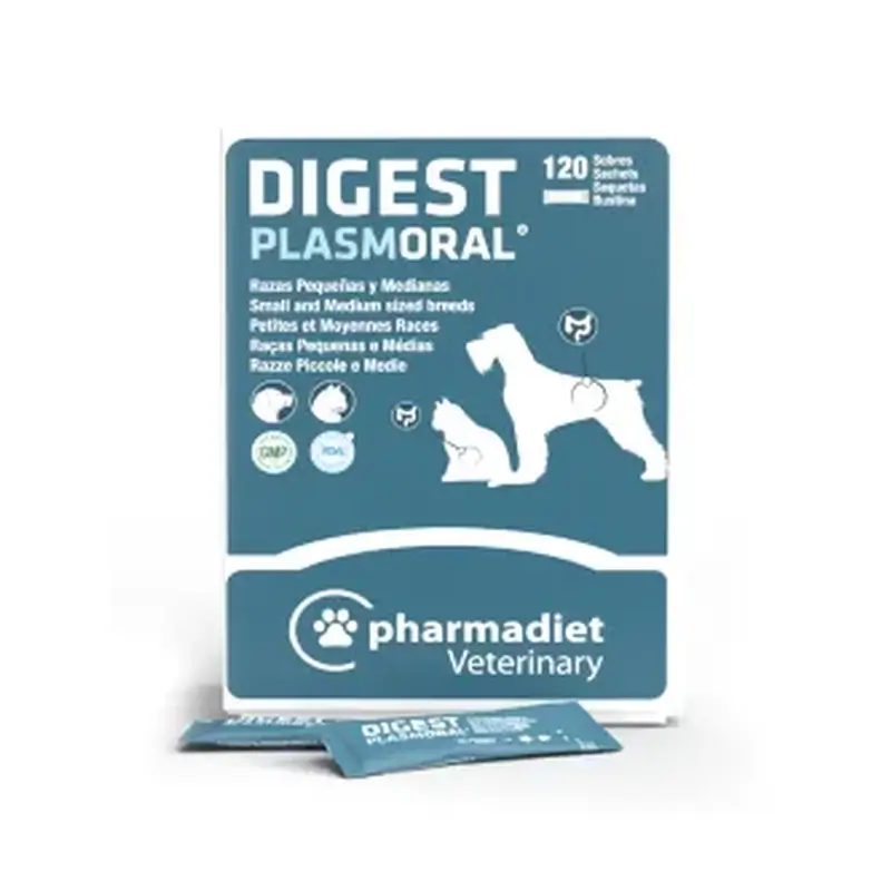 Plasmoral Digest Raças Pequenas e Médias, 120 saquetas
