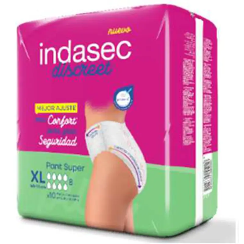 Indasec Discreet Pant Plus Xl, 12 unidades