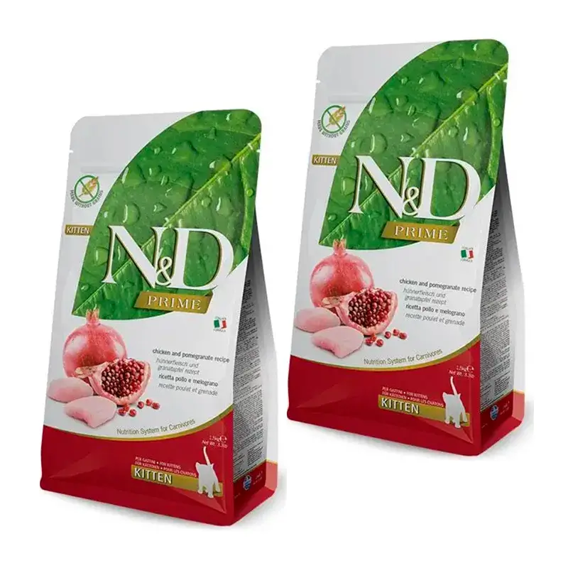 Farmina N&D Cat Kitten Prime Pollo pienso para gatitos, Pack 2 x 1,5Kg